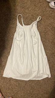 White Athletic Sleeveless Dress 