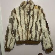 Wilson’s Leather Maxima Rabbit Fur Jacket Medium