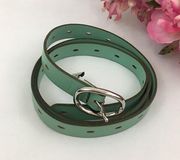 Fossil Mint Green Leather Belt L