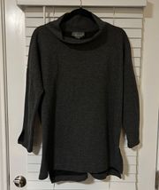 Cowl Neck Oversized Gray Sweater