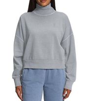 NWT THE NORTH FACE  Women's SWEATER Small Garment Dye Mock-Neck Pullover Grey