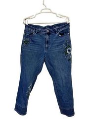 J. Jill Denim authentic fit cropped jeans 10