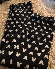 Mickey Mouse black pajama bottoms