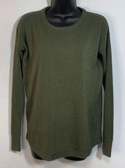 Sweet Romeo Womens Sweater Knitted Green Small