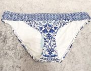 Antonio Melani China Blue Pattern Swimsuit Bottom Size 14 NWT