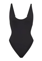 Scoop Neck One Piece Swimsuit