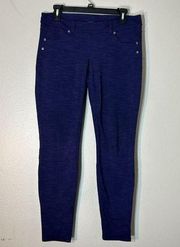 Athleta Sculptek Ultra Skinny Ankle Jeggings Pants Purple Size 8 Stretch