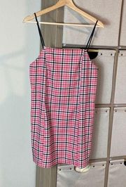 Urban Outfitters UO pink plaid mini