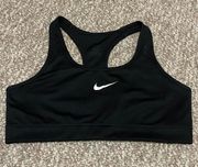 Black Sports Bra Size Large