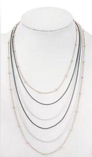 Liz Claiborne 17 Inch Snake Strand Necklace