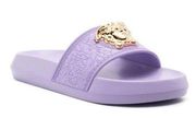 NEW Versace Medusa Slide Sandals, Purple Size EU 36 New in Box Retail $495