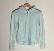 Mint Blue Full Zip Hoodie ( S )