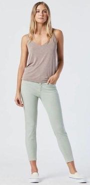 Mavi Seafoam Alexa Mid Rise Skinny Jeans Sz 27