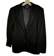 Vintage Laura Scott Black Wool Blazer