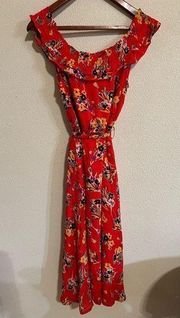 47 of 52 conversations by Anthropologie red floral midi dress 2