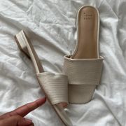 Target Cream Slip On Heels