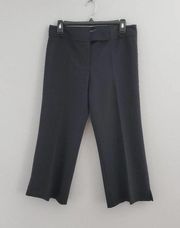 BCBGMaxAzria Black Wool Blend Capri Pants 6