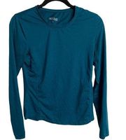 Active by Tchibo Shirt Womens Small Blue Long Sleeve Crew Neck Pullover Active