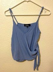 Lulus Wrap Crop Top Tank Size XS