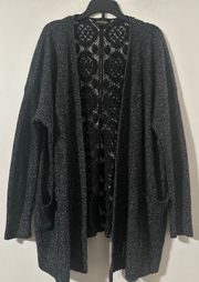 Lace Back Cardigan