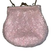 Pink beaded purse​, vintage