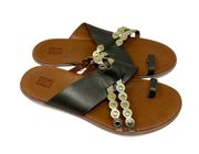 Fitflop Scallop Embellished Toe Loop Sandals in Avocado Green Size US 9