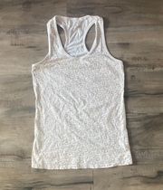 Tank Top Basic Gold White Logo Brand Round Neck Fashion Chic