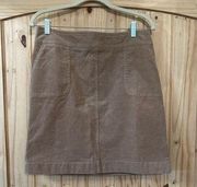 corduroy beige skirt