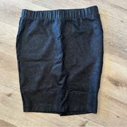 Torrid Textured Foldover Mini Pencil Skirt Metallic Black Size 2X