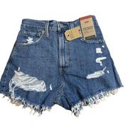 Levi's High-Waisted Mom Shorts Size 24  Medium Wash