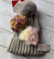 5/$25 NWT BP Pick a Pom Knit Beanie in Gray