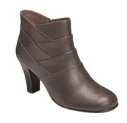 A2 by Aerosoles Best Role Taupe Faux Leather Ankle Boots Size 9