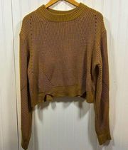 Topshop cropped knit sweater