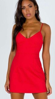 Princess Polly Novella Red Mini Dress