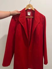 Red Long Blazer 