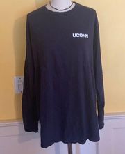 Navy blue UConn long sleeve t shirt