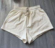 For Love And Lemons Shorts Womens Small Relaxed Fit Lounge Cream