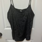 City Streets Black Crushed Velvet Tank