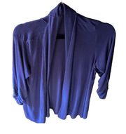 Caslon soft open flowy cardigan in royal blue