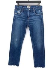 AGOLDE Isabel Ankle Slim Boyfriend Jean Blue Denim 26