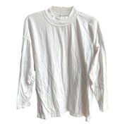 Free People We The Free Oversized Long Sleeve Shirt White Size XSmall