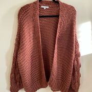 Favlux bubble sleeve cardigan sweater