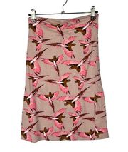 Dorothy Perkins Pink Bird Print Fitted Tube Tank Top S