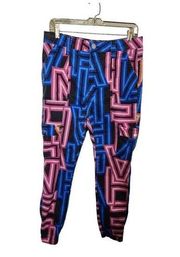 Vip jeans electric neon jogger pants size 15/16 pink blue black