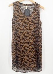 LANSTON Mini Dress Size Extra Small Krisa Tag Animal Print NWT Sample Modern