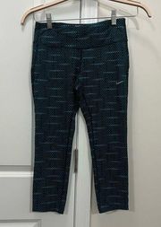 Nike Blue Epic Running Capri Tights Size Small