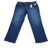 Gloria Vanderbilt Amanda Tapered Leg Classic Rise Jeans Stretch Blue Size 16W