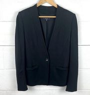 Madewell black tribune button front blazer