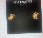 Coach earrings new with tags