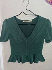 Forrest Green Blouse